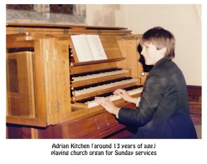 Adrian Kitchen playing organ for sunday services 002